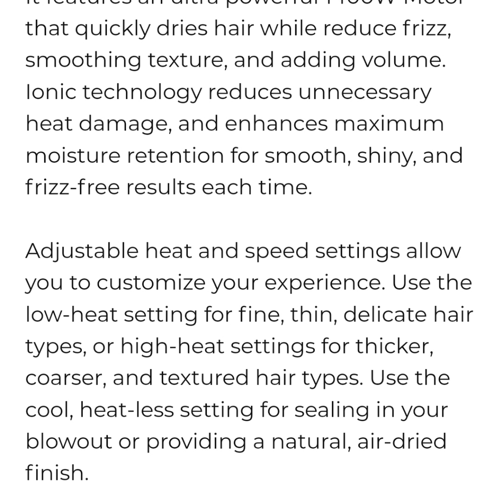 Adagio professional 2500 blow dryer - Picture 5 of 6